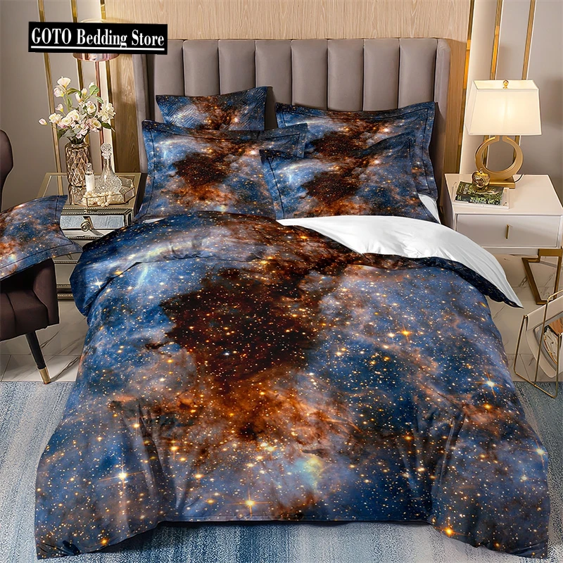 

Milky Way Bedding Sets for Boys, Galaxy Duvet Cover Set, Queen Bedspread, Comforter Cover,Playstation Designs, Bed Set for Teen