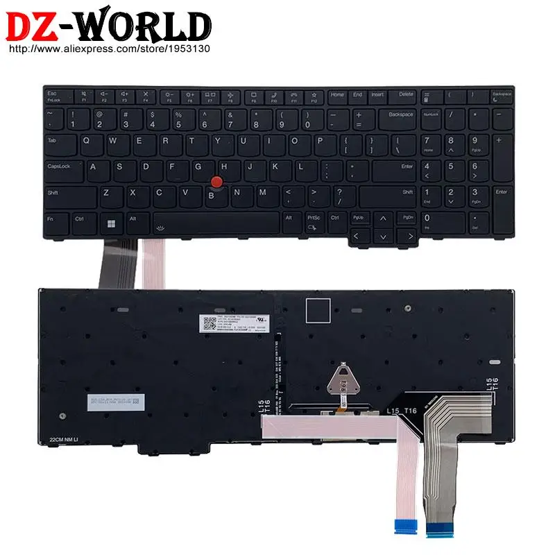 米国英語バックライトキーボードレノボthinkpad L15 Gen3 T16 P16s