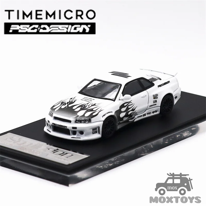 

TimeMicro × PSC DESIGN 1:64 R34 "Smilodon" Black & White“ Diecast Model Car