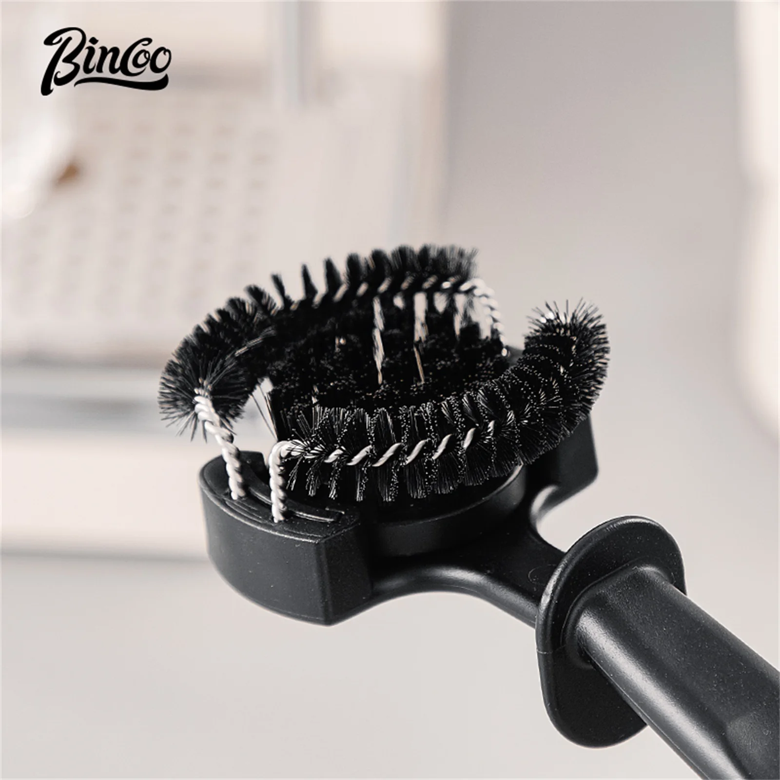 Bincoo 1Pc 51mm/58mm Coffee Machine Brewing Head Clean Brush Removable Coffee Maker Cleaning Brush Tool for Coffee Grinder