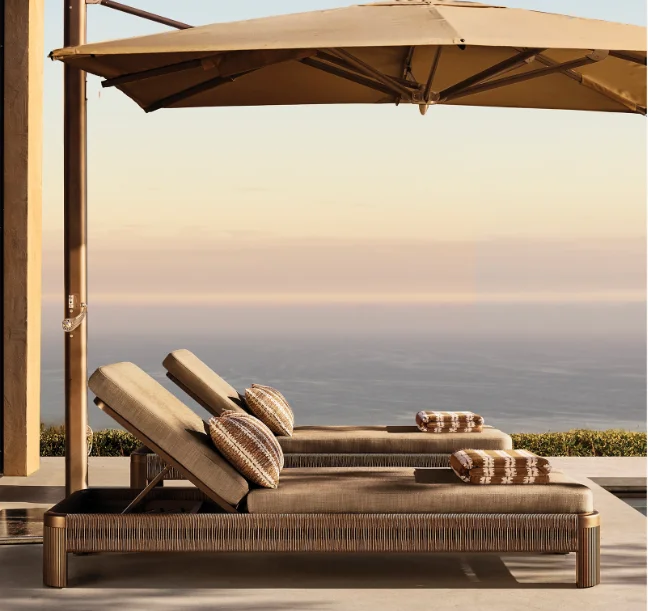 

# Modern All Weather Outdoor Patio Furniture Luxurious Outdoor Garden Aluminum Lounge Chair