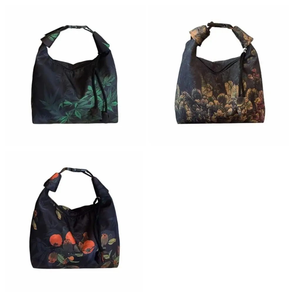 Adjustable Chinese Style Handbag Gambiered Canton Gauze Satin Pea Purses Embroidered Traditional Cheongsam Bag Gifts - view 6