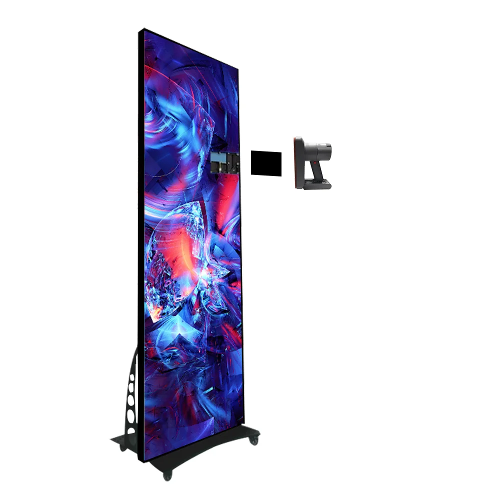 Wifi Control  Digital LED Display LED Poster Smart Advertising Display Movable Portable LED Screen HD  Display