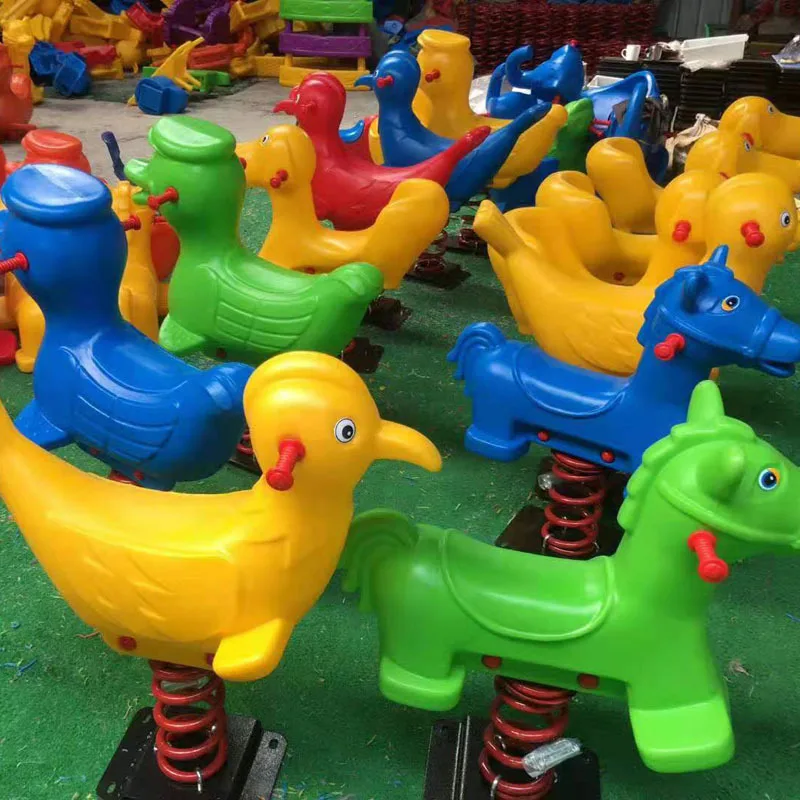Kindergarten Outdoor Spring Rocking Horse Community Park Children's Rocking Music Outdoor Seesaw Balance