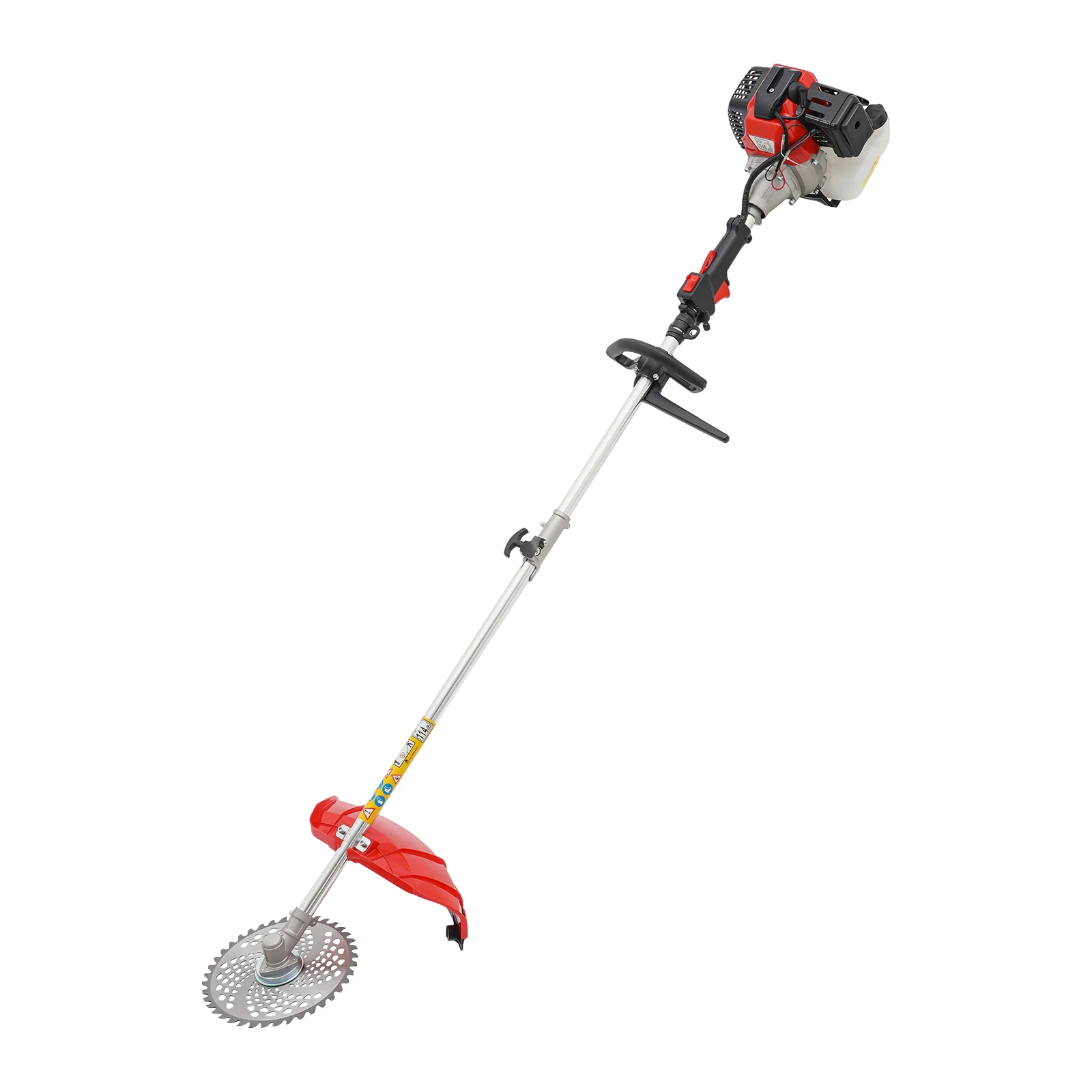 52CC 2-Stroke Gas Multi-Trimmer, 10-in-1 Weed Edger W/ 0.9Qt Tank Load Detachable Gasoline Power Lawn Aluminum Brush Cutter