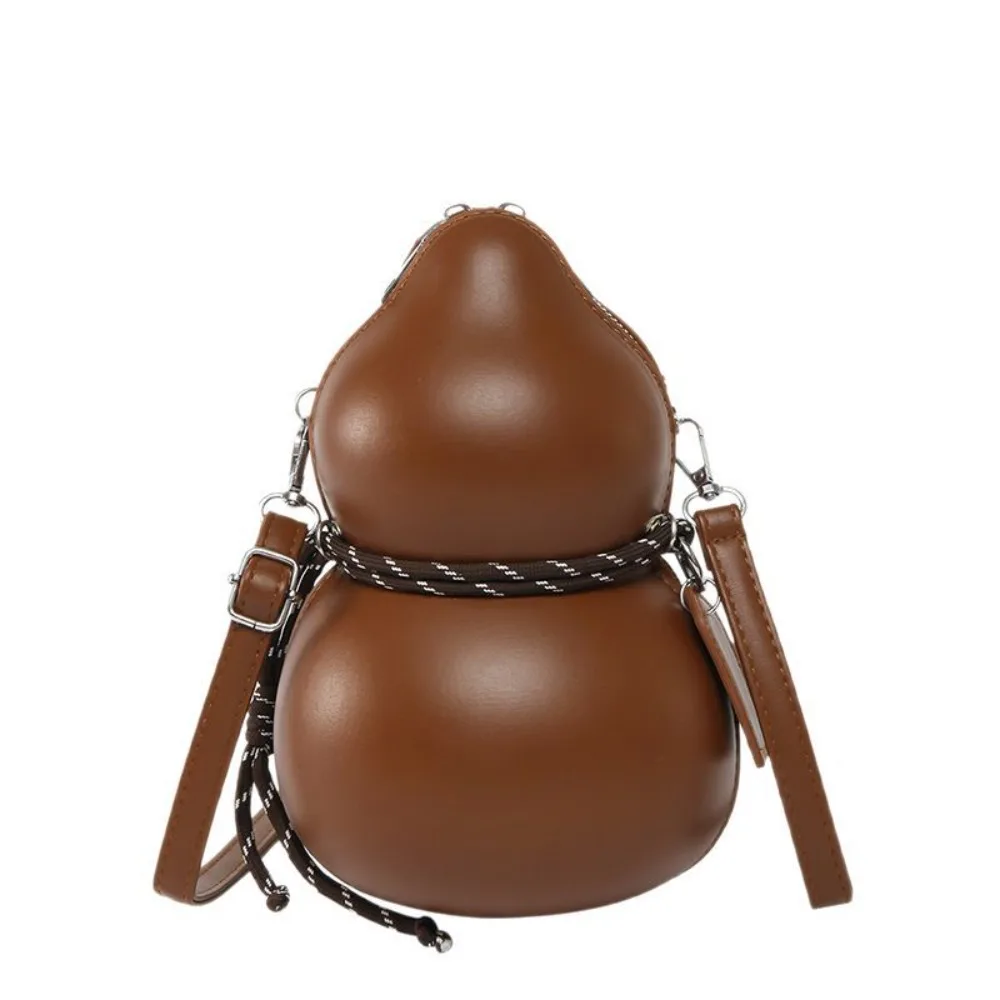 

Cute Designer Gourd Shoulder Bag Chinese Style Casual Cross Body Bag Leisure Tai Chi Gourd Zipper Bag Men Women