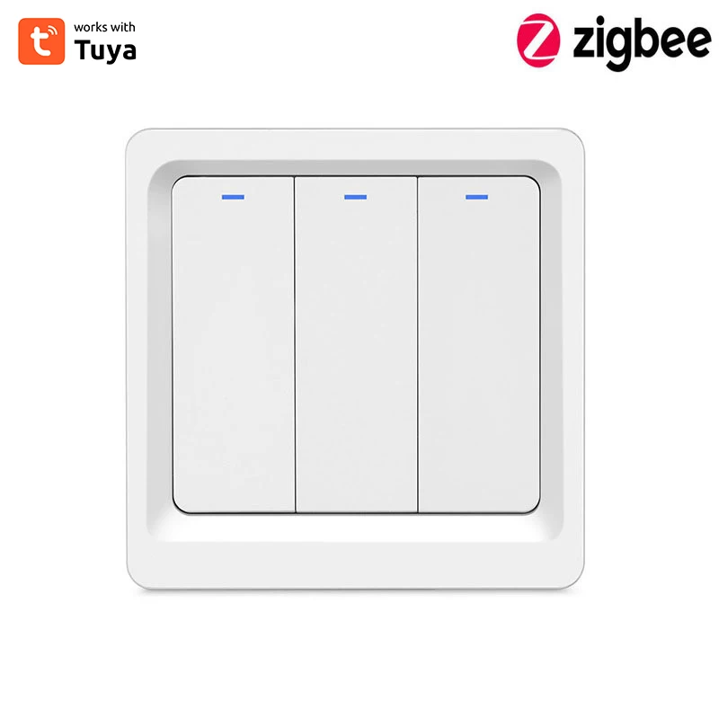 Tuya ZigBee Smart Light EU Touch Switch Neutral Wire No Neutral Wire Required Smart Life Control Works With Alexa Google Home