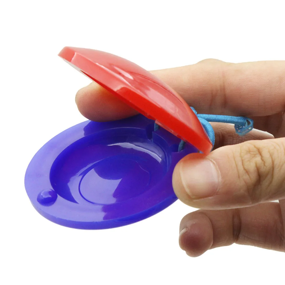 

6 pcs High Quality Plastic Castanets Kids Musical Toys Smooth Surface Children Plaything Toddler Instrument Gift