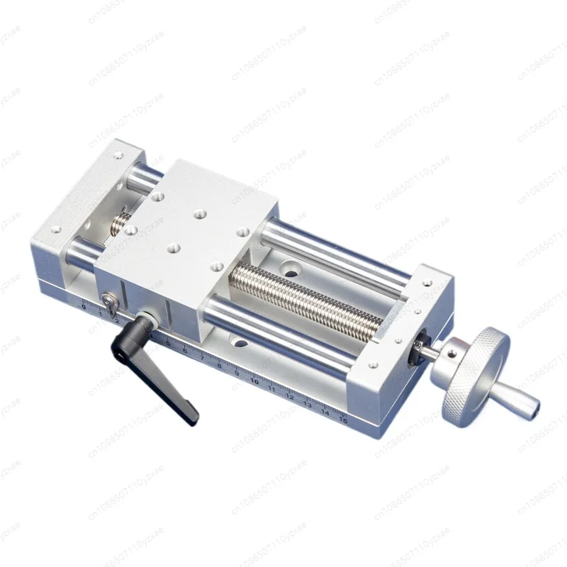 NS80 Hand Crank Linear Stage T Screw Manual Slide Table Double Shaft Precision Micro Adjust Displacement Platform
