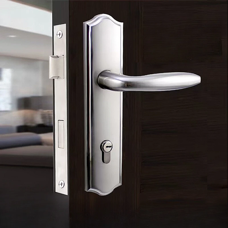 

Indoor Door Locks, Wooden Door Inserts, Zinc Alloy Double Tongue Villa Bedroom Special Handle Lock Set Accessories