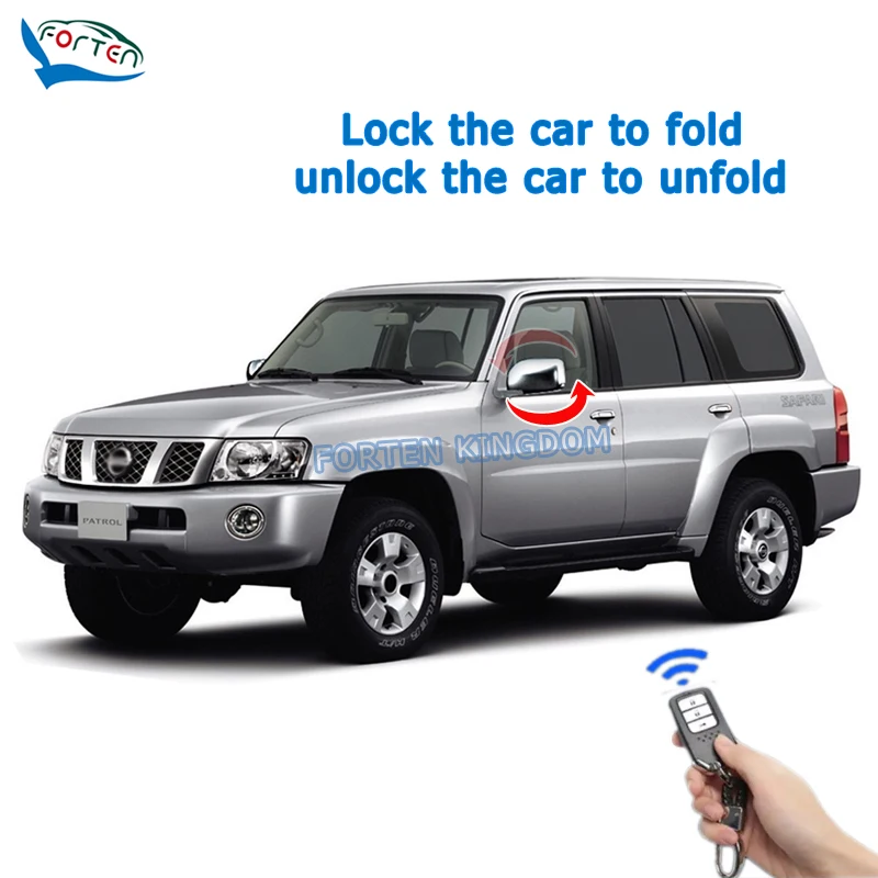 Forten Kingdom Car Side Auto Rear Mirror Folding System Module For Nissan Patrol Rear View Mirror fold unfold