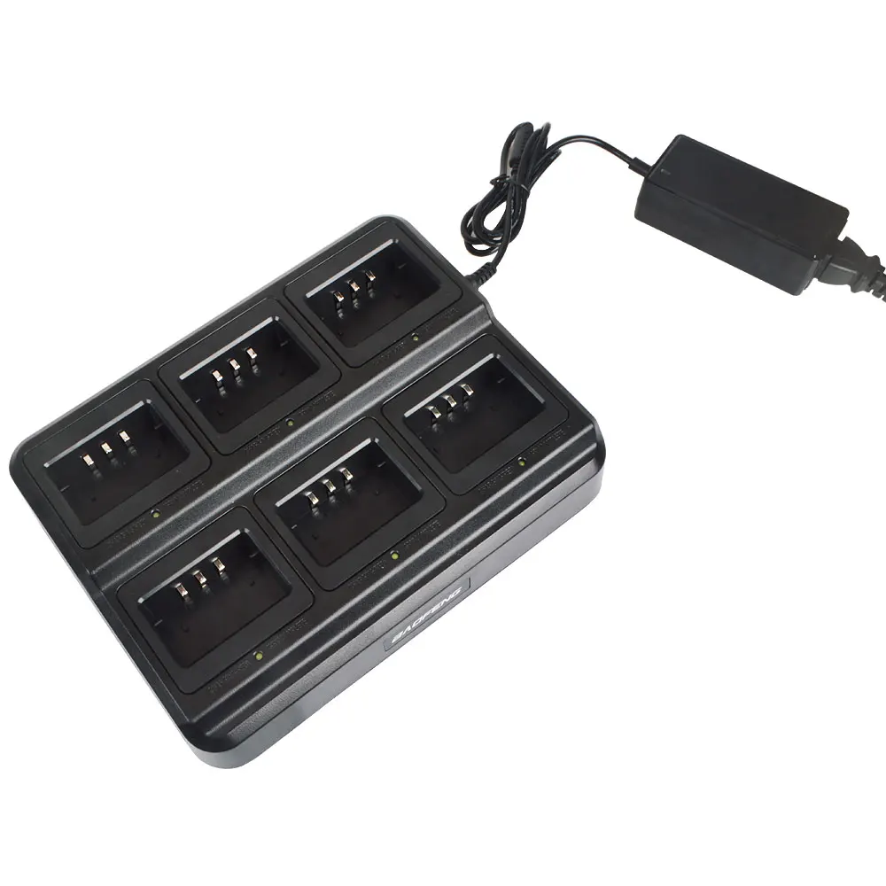 Шестистороннее зарядное устройство Baofeng UV-5R Walkie Talkie Интеллектуальное быстрое мультизарядное устройство BL-5X6