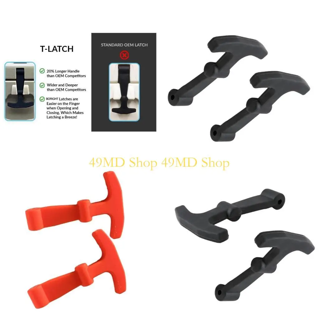 49md-2-個シリコン冷却ラッチポータブル冷却ラッチ交換人間工学に基づいた冷却ロックアクセサリー屋外用