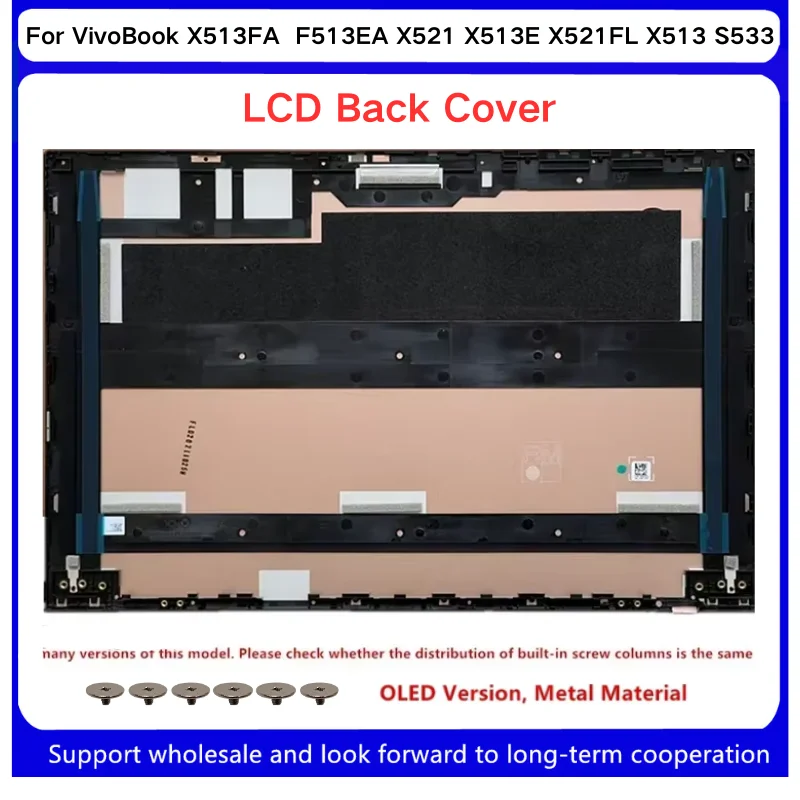 New For Kailxuling VivoBook X513FA  F513EA X521 X513E X521FL X513 S533 Laptop LCD Back Cover