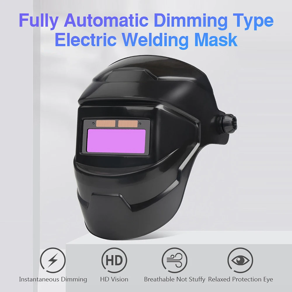 

Professional Protective Welding Helmet Solar Power Auto Darkening Electric Soldering Mask Cap For TIG MIG MMA ARC Welder Machine