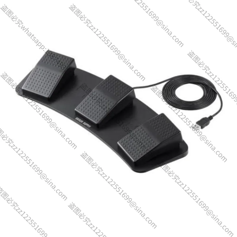 For Wired USB Foot Pedal Mouse, 3 Keys Shortcut Foot Switch Pedal Controller 400-MA179