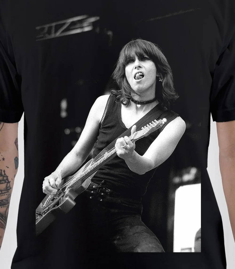 Chrissie Hynde T Shirt black short sleeve All sizes S to 45Xl TA5597