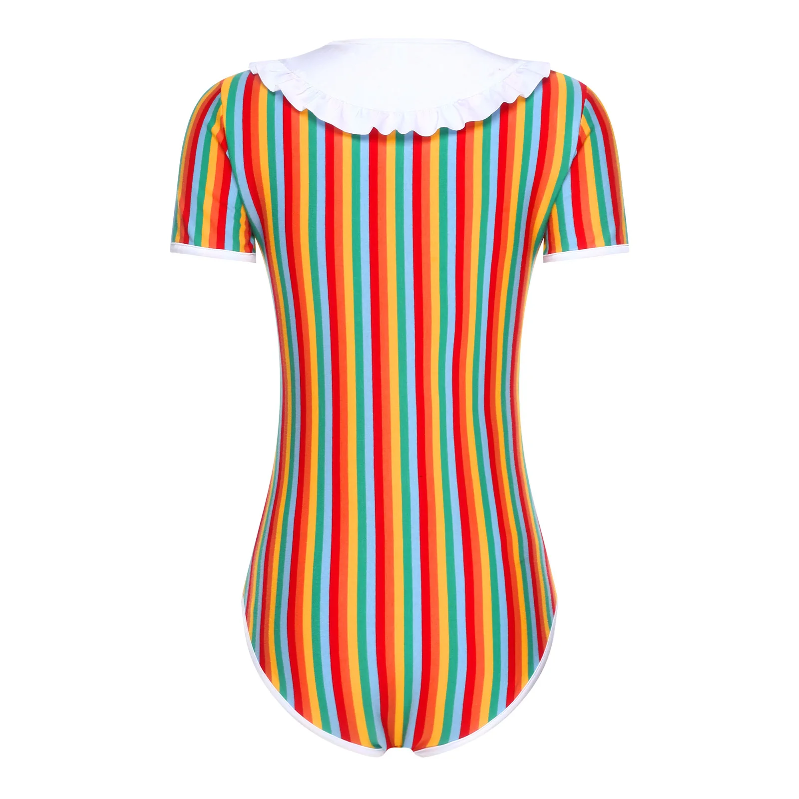 Delicate loungewear-bodysuit voor dames met gemengde texturen en comfortabel ontwerp. Complete pyjama-jumpsuit-rompertjes voor nachtelijk gebruik