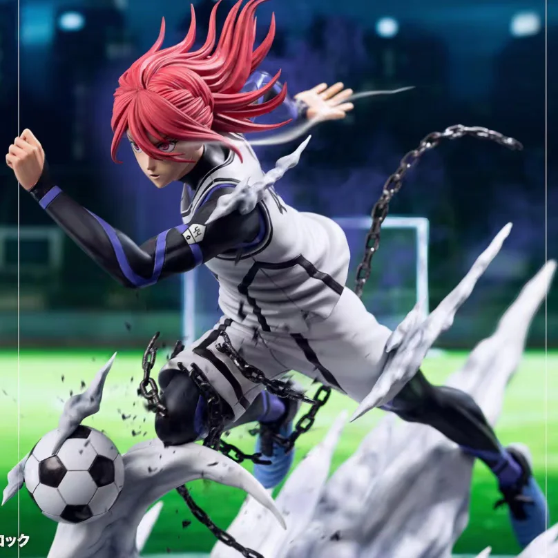 Caja ciega de misterio de Anime con cerradura azul, figura aleatoria de jugador de fútbol, juguete coleccionable, regalo sorpresa para fanáticos