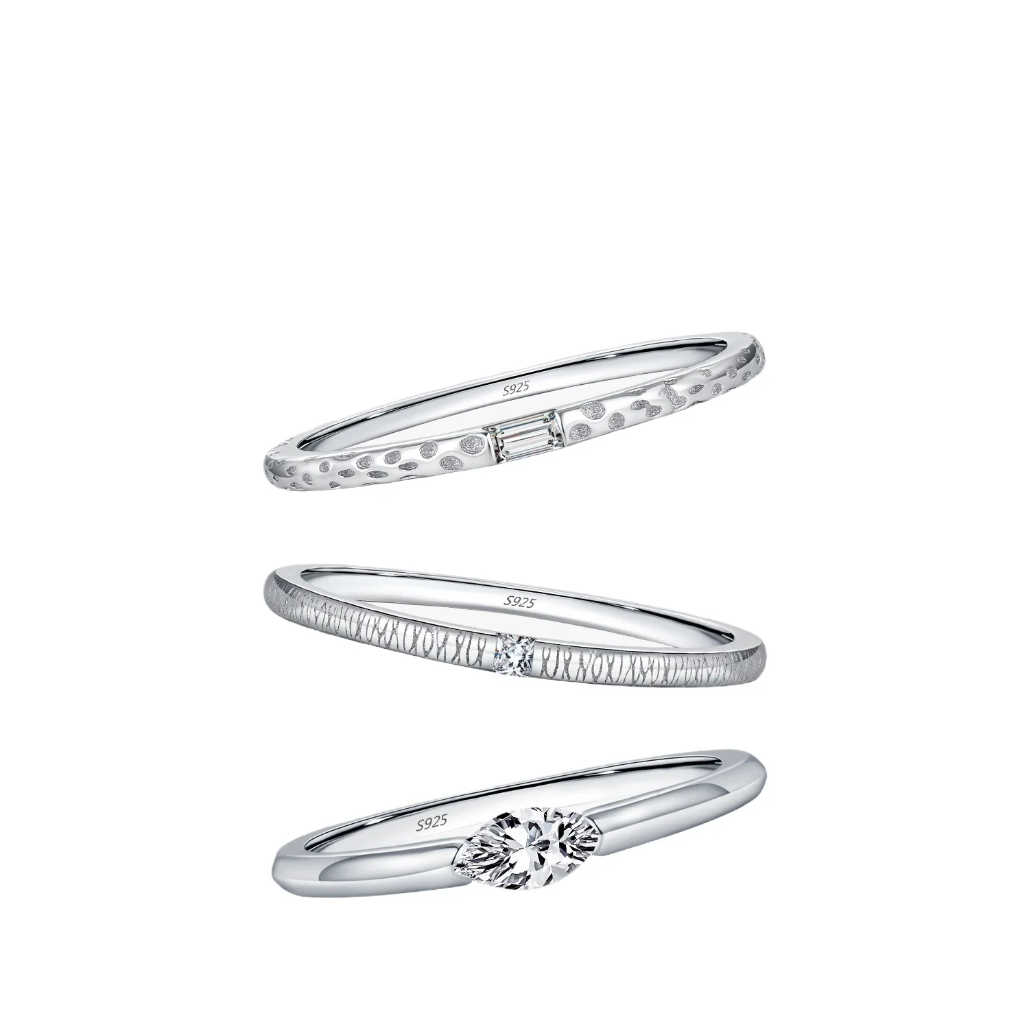 

Dawn's Jewel S925 Sterling Silver High-end Simple Gold And Tin Foil Irregular Cross Line Texture Ring For Women anillos