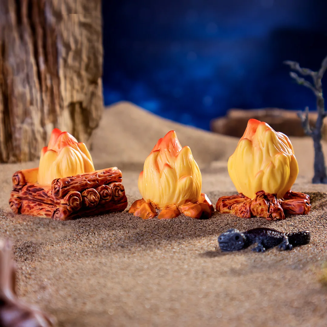 Fairy Garden Resin Bonfire Micro Landscape Decoration Dollhouse DIY Mini Figurines Artificial Craft Ornament Campfire Miniature - Image 2