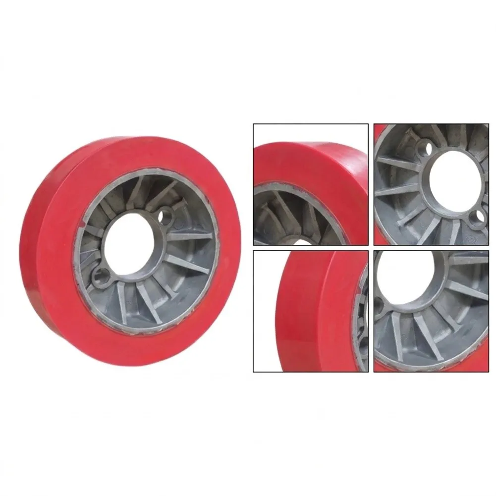Rubber Roller for Wood Processing Feed Systems Compatible with Milling Machine Drive Assemblies and Power Feeder Units