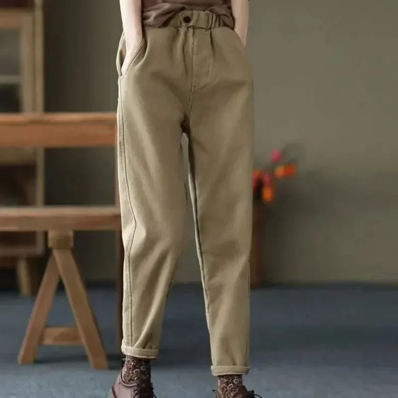 Woman Trousers Autumn Winter Slacks Pants for Women New In Classic Comfortable Stretch Vintage Outfits Original All Medium 90s G