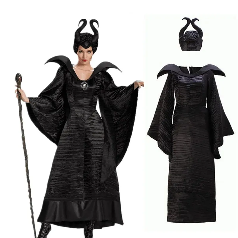 

Black Witch Costume Halloween Party Show Costume Export Game Uniform Maleficent Anime Cosplay Halloween Costumes for Women