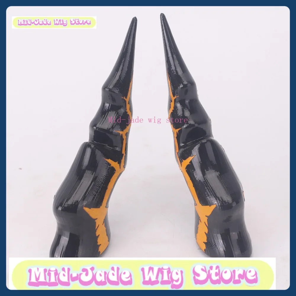 Mid-jade Pruik Winkel Arknights Chen Sui Hongxia Cosplay Anime Game rollenspel Halloween Kostuum Props Synthetisch Haar