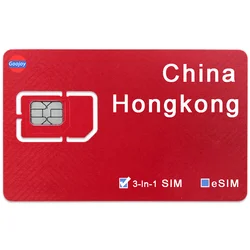 China Travel SIM / eSIM Card；China Sim，Hongkong Prepaid Data Sim Card；5G / 4G WIFI Unlimited Internet Data Plans Sim Card.