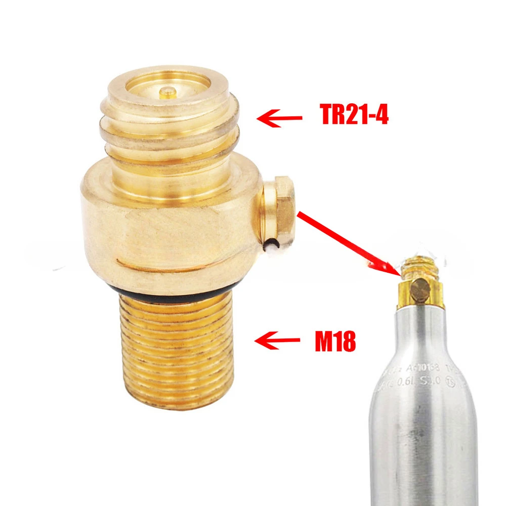 

Soda second generation inflatable thimble valve gas cylinder inflatable gas cylinder valve M18 * 1.5