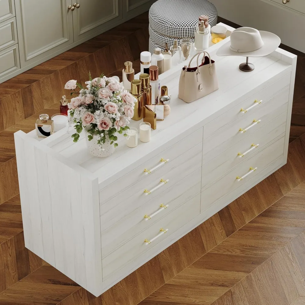 Schrank, Schlafzimmer, Insel, Kleiderschrank, Insel mit 8 Schubladen, Inselkommode mit 2-stufigen offenen Regalen