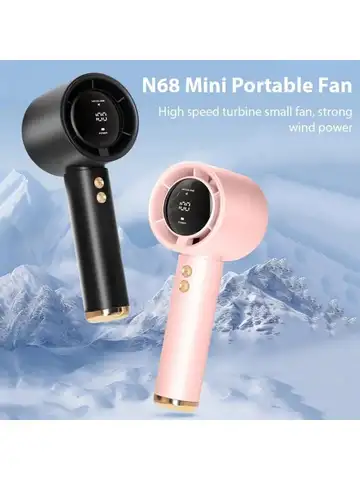 Mini Handheld Fan USB Rechargeable Portable Silent High Speed Cooling Fan Outdoor Travel Pocket Personal Small Electric Fan