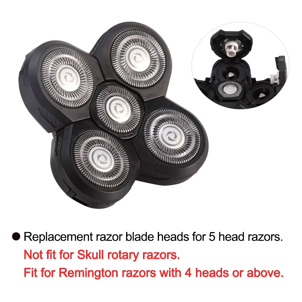 교체 플로팅 세척 가능한 전기 5D 면도기 트리머 키트, 남성용 5 날 면도기 교체 헤드, 4D 커터 블레이드