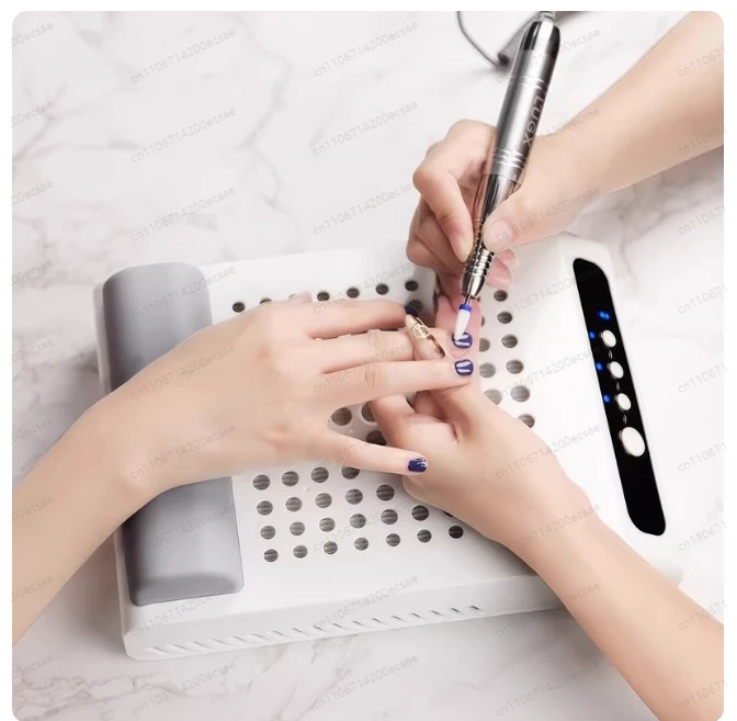 LUGX Pro 70W Professional Strong Cordless Recargable Nail Dust Collector Machine Rechargeable Nail Dust Vacuum Cleaner