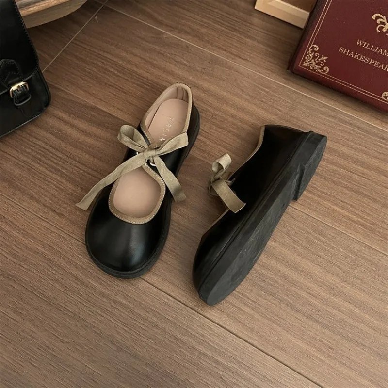 2026 New Women Flats Shoes Summer Moccasin Fashion Creepers Lady Loafers Ladies Lace Up Platform Shoes Mary Jane Shoes