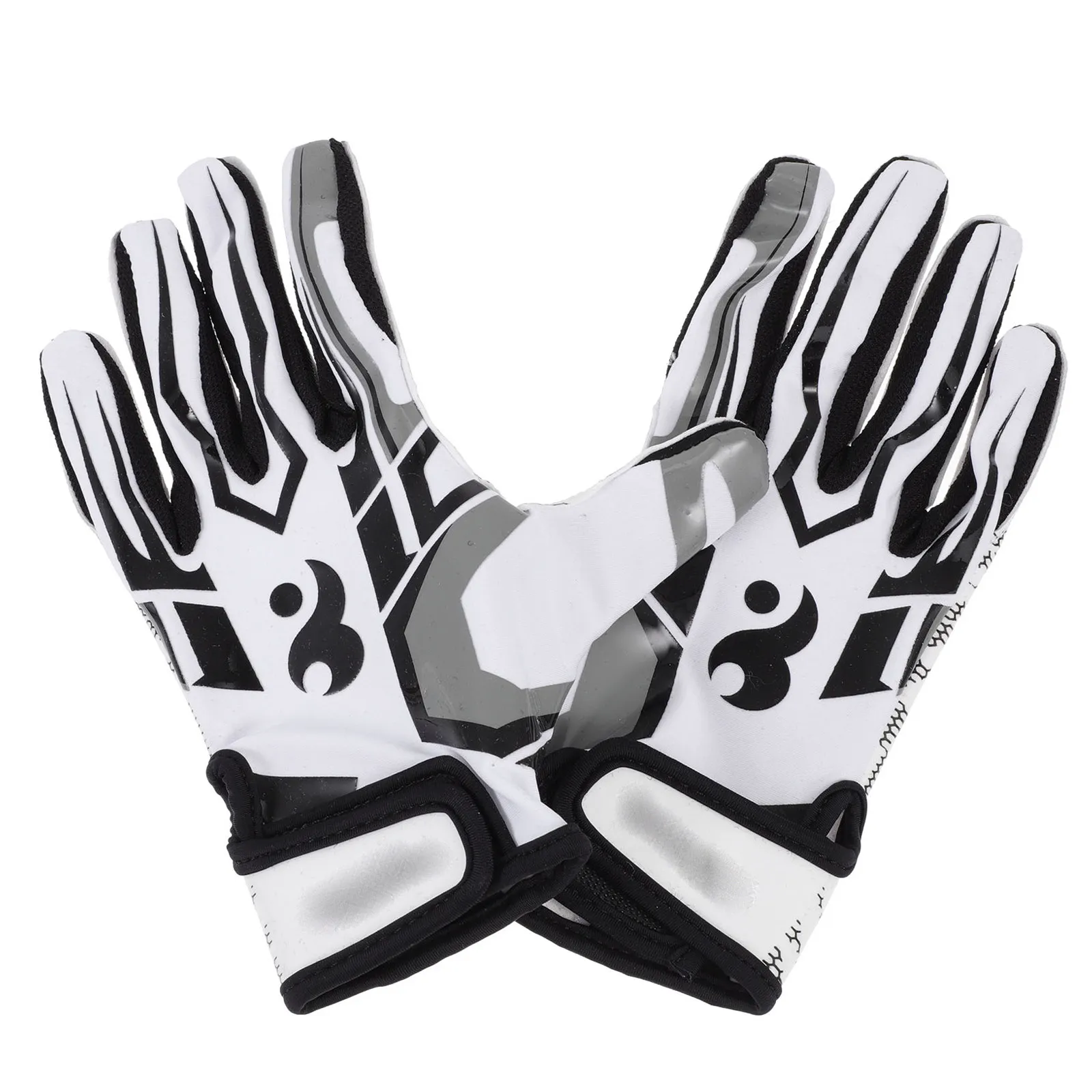 

1 пара чувствительных перчаток для бейсбола и регби, дышащие, полнопалые, спортивные, прочные, для длительного использования, для активного отдыха на открытом воздухе