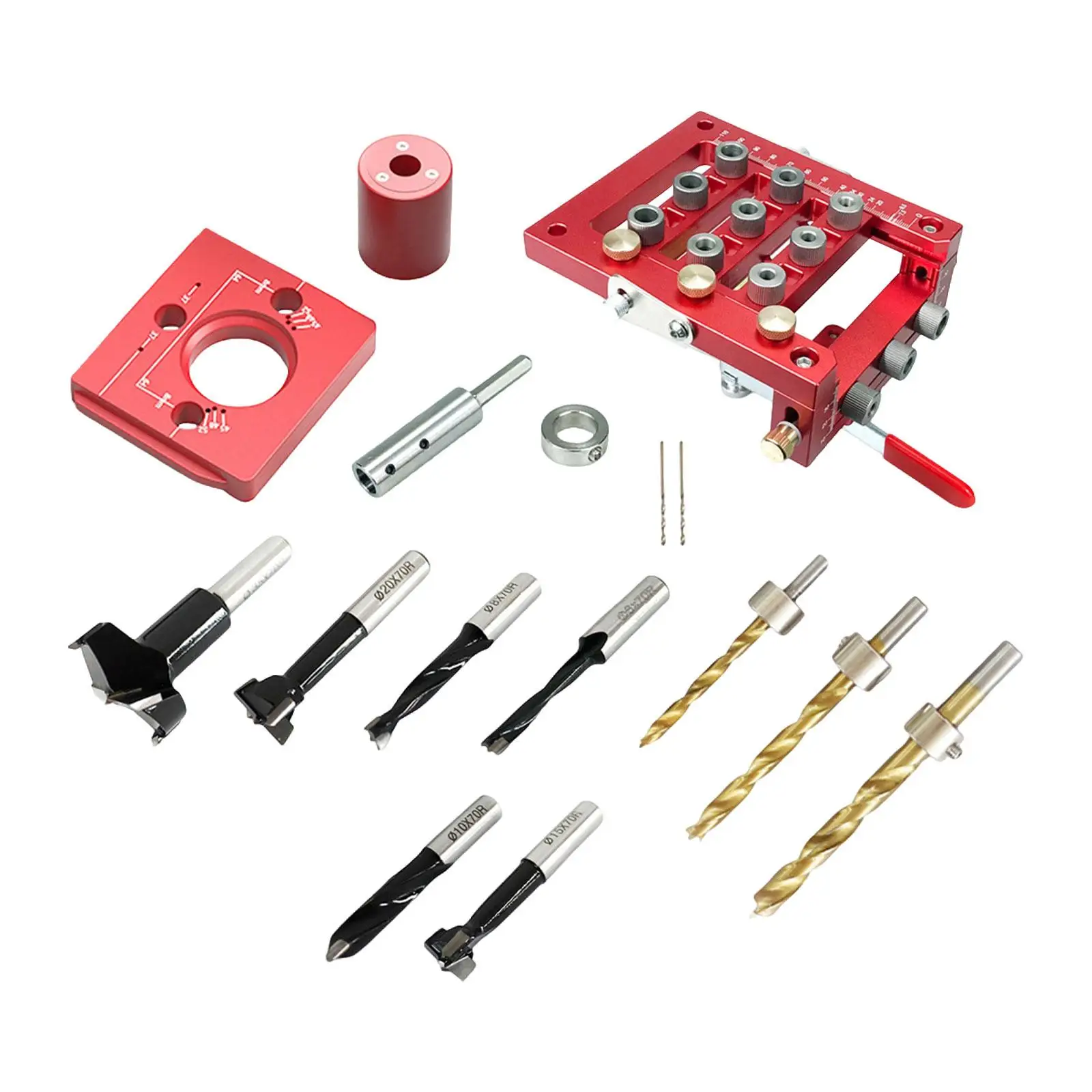 

Shelf Pin Jig Carpentry Tools Punch Locator for Furniture Cabinet Bookshelf