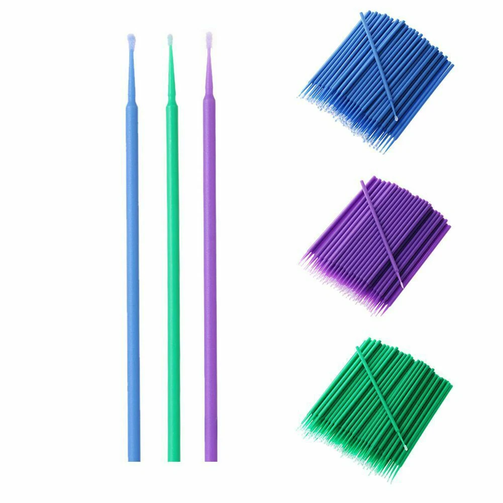 100 Stks/zak Auto Verfborstels Verf Touch-Up Wegwerp Tandheelkunde Pen Applicator Auto Detaillering Borstel Auto-Accessoires