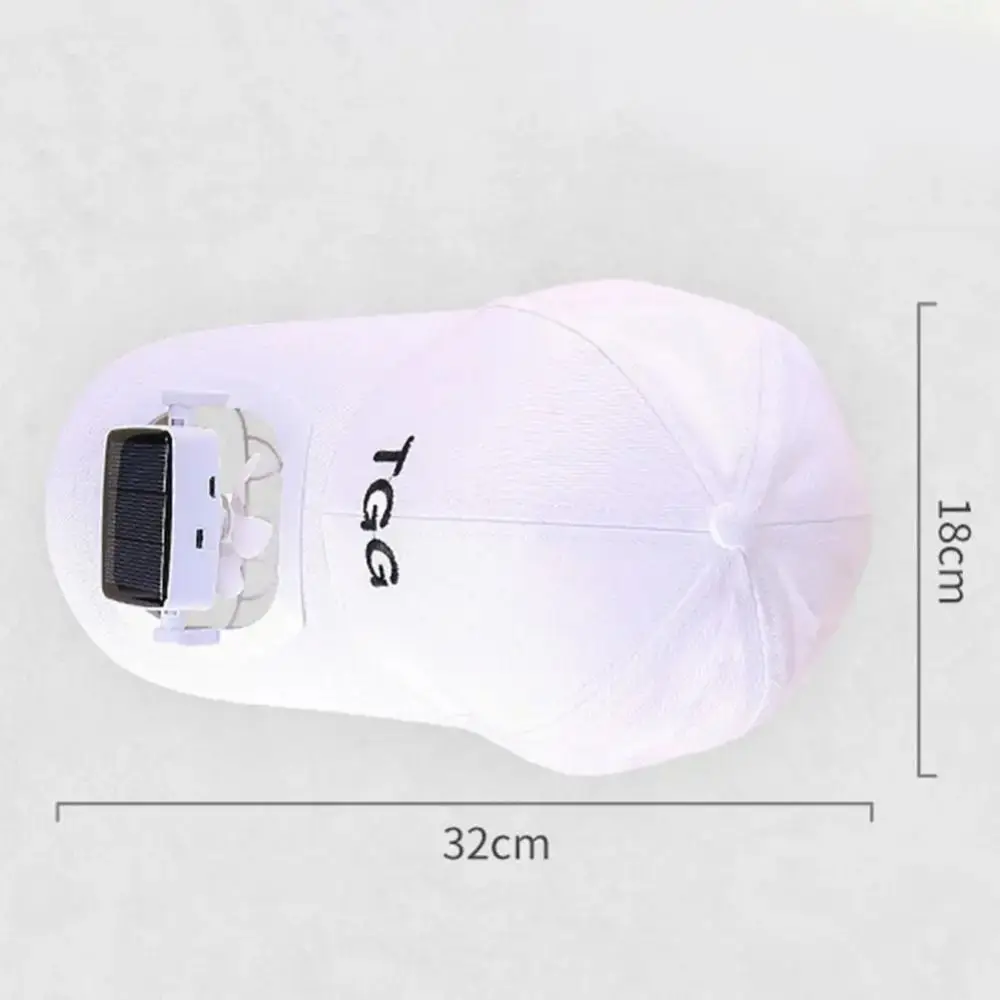 New USB Charging Fan Sunhat with Cooling Fan Strong Wind Fan Baseball Hat Long Brim Solar Charging Sun Protection Cap Outdoor