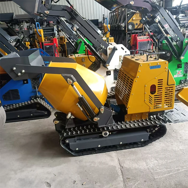 Multifunctional Mini Tracked Mortar Mixer Truck Crawler Roller Mobile Concrete Mixer Truck