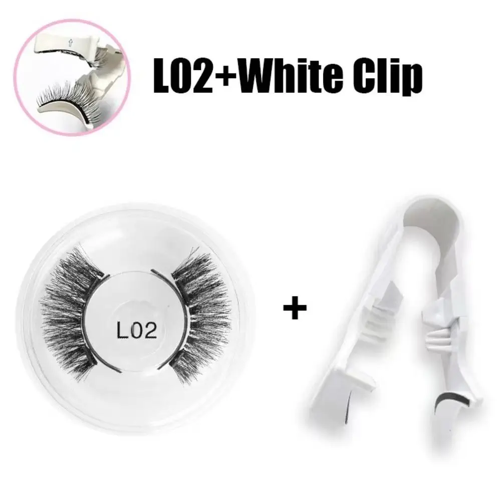 Magnetic Magnetic False Eyelashes DIY Glue Free Magnetic Eyelashes with Clip Makeup Individual False Eyelash Clusters Female