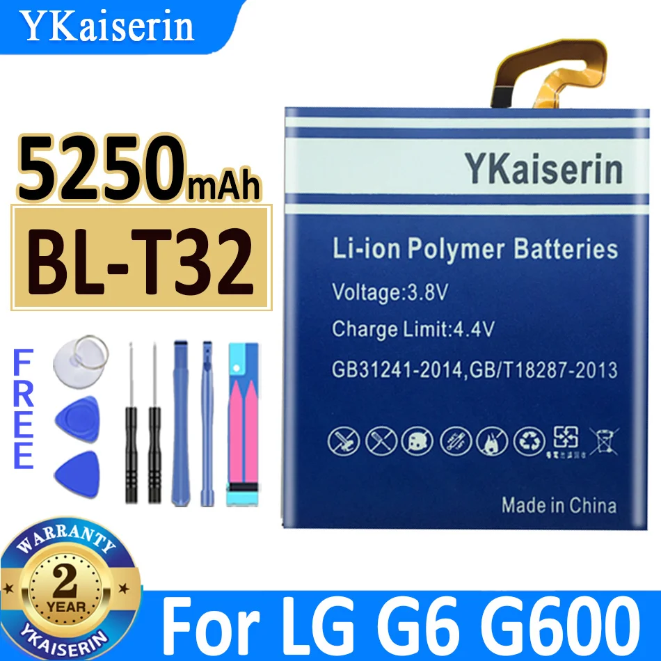 YKaiserin Battery for LG G4 G5 G6 G7 G8 ThinQ V20 H850 H820 H830 G600L G600S H870 H871 H872 H873 G7+ G7ThinQ LM G710 Q7+ LMQ610