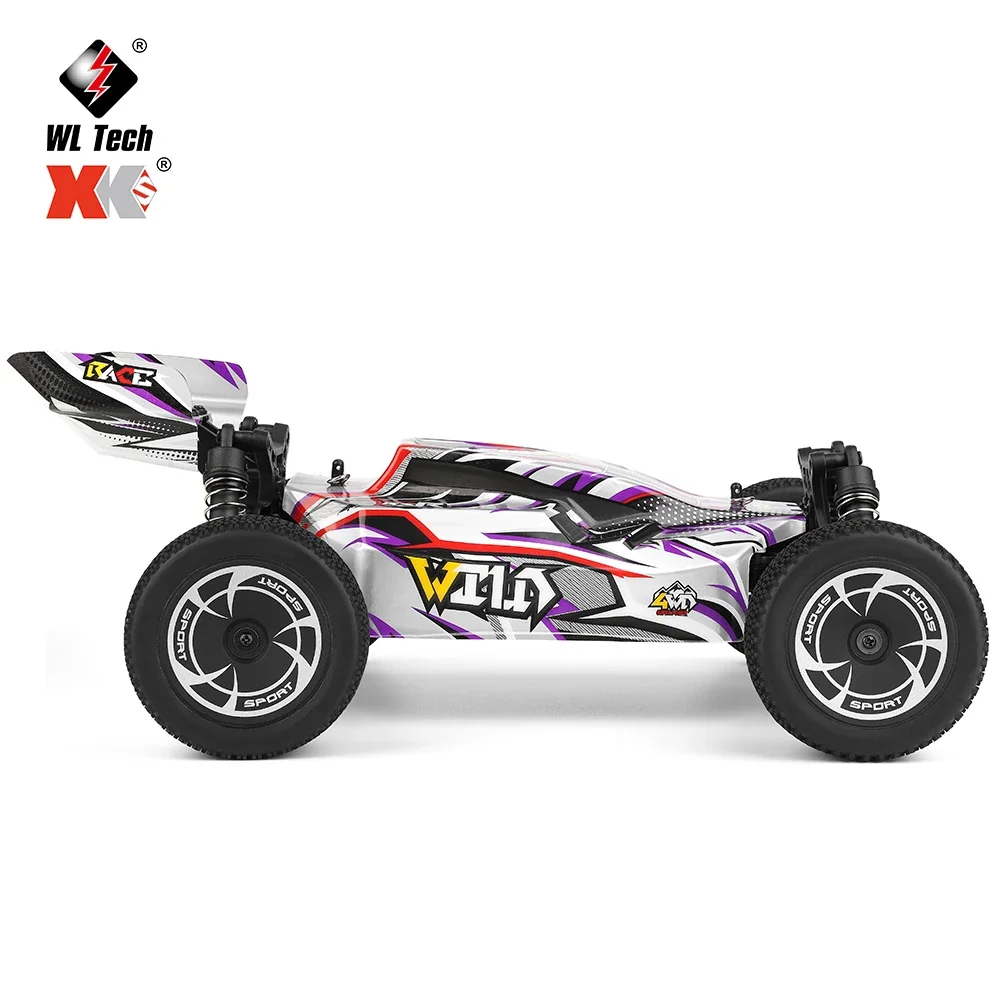 WLtoys 1:14144016 35KM/H 4WD bezszczotkowy samochód wyścigowy szybki 2.4G zdalnie sterowany driftowy ciężarówka gąsienicowa zabawki dla dzieci