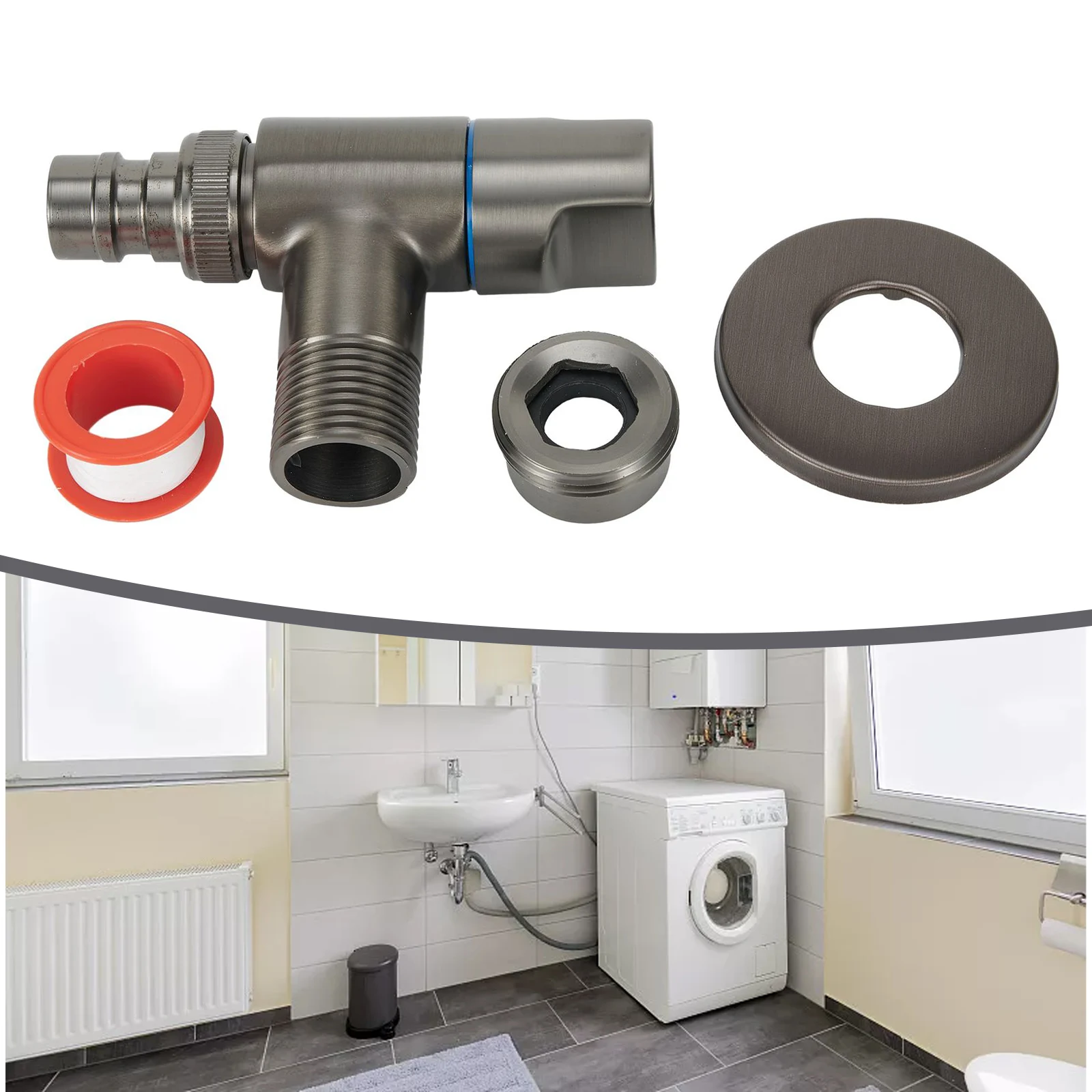 

Высококачественный новый запорный клапан для стиральной машины, бытовой, многофункциональный, практичный, быстроразъемный, сменный, 1 шт., экономия места