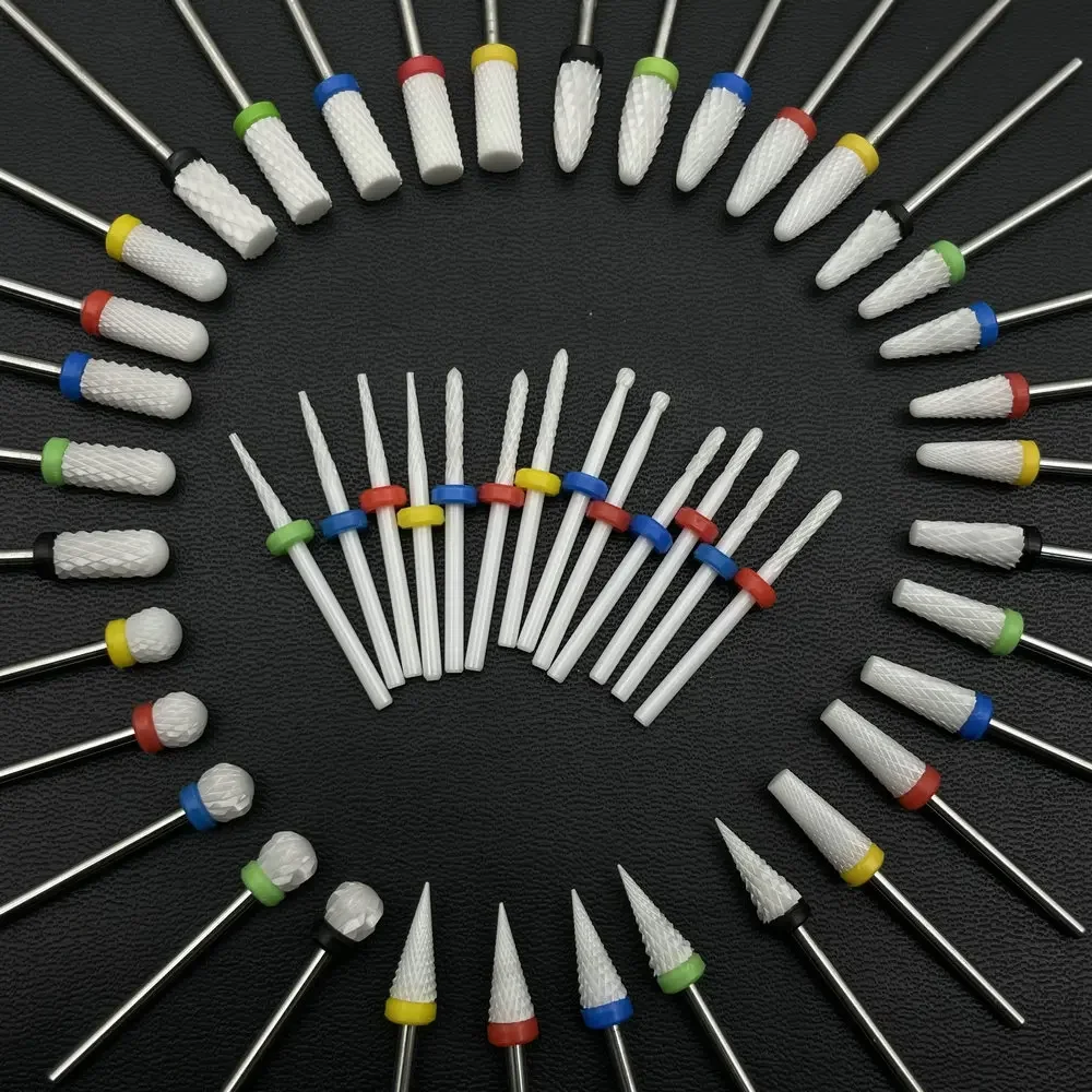 1 stücke Keramik Nagel Bohrer Bits Rotary Cutter Sauber Gerät für Maniküre Nagel Fräsmaschine Zubehör Entfernen Nagel Gel Werkzeuge