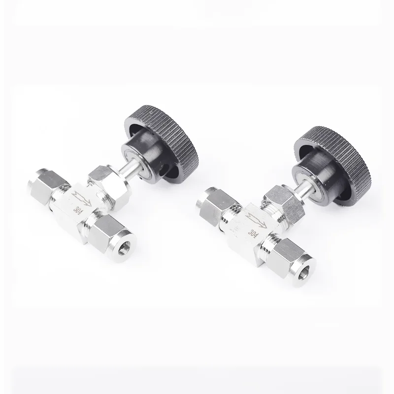Adjustable Needle Valve OD 6~12mm Card Sleeve Globe Valve Development Of Cartridge - type Flow - regulating Control Valve SS304