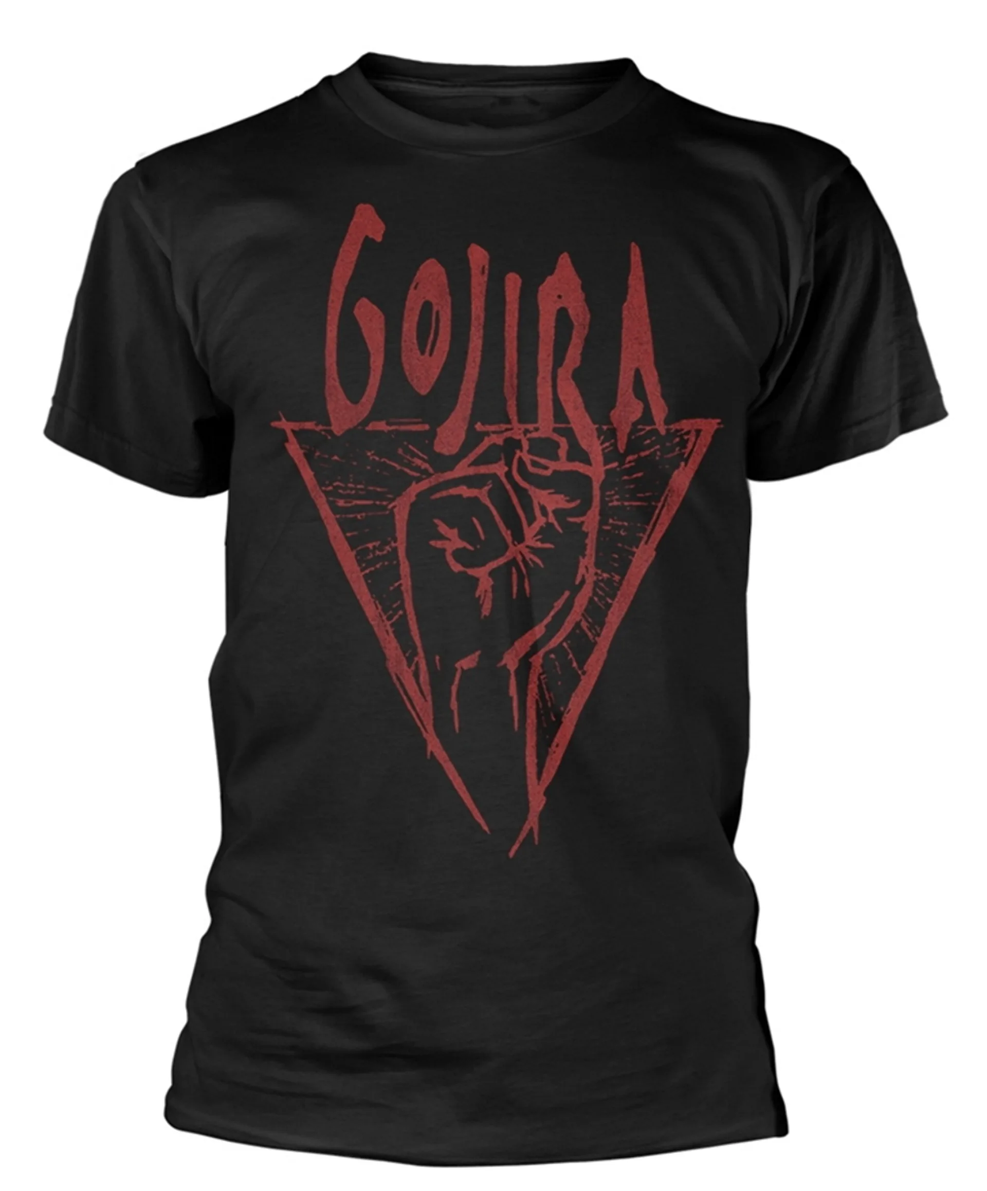 

Gojira Power Glove T-Shirt Men Women Cotton Tees Short Sleeve Vintage Rock Band Tops Summer Clothes Brand T-shirt Men's Clothing