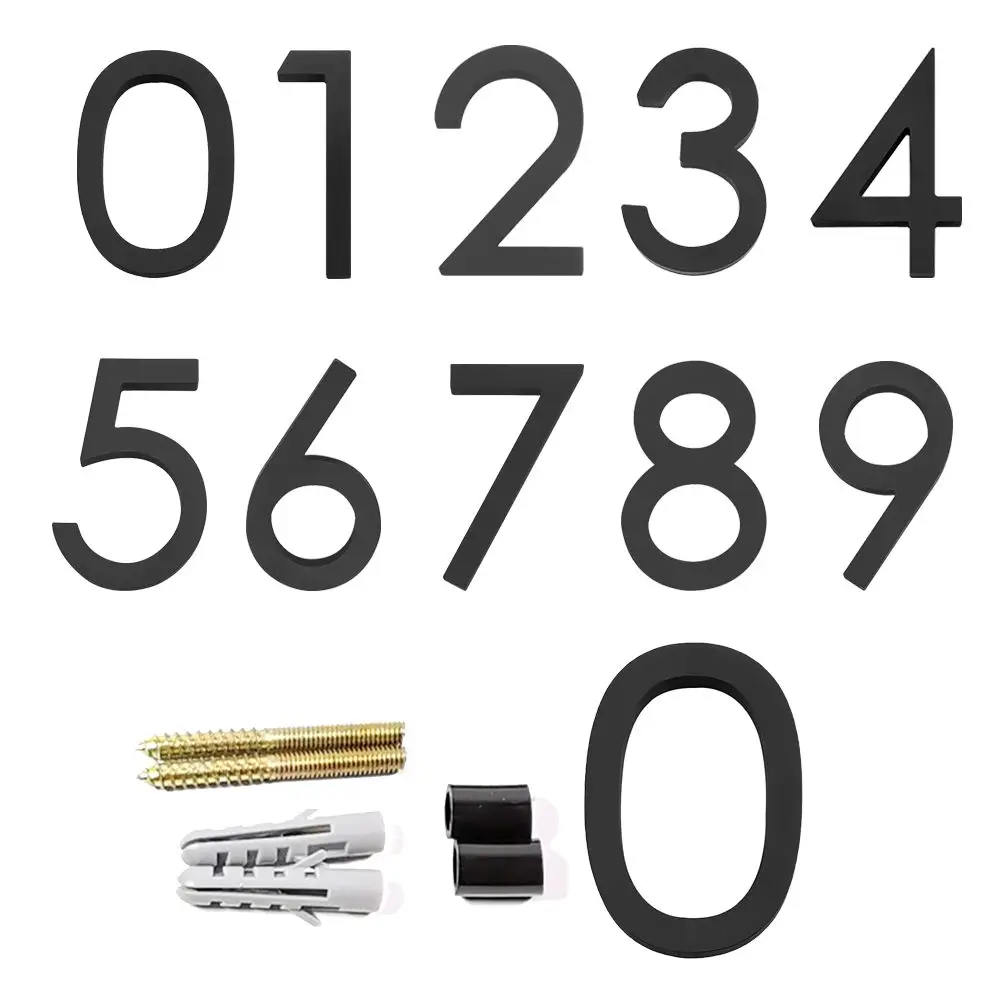 

Letters 911 Visibility Signage Mailbox Decor Number with Nail Kit 6