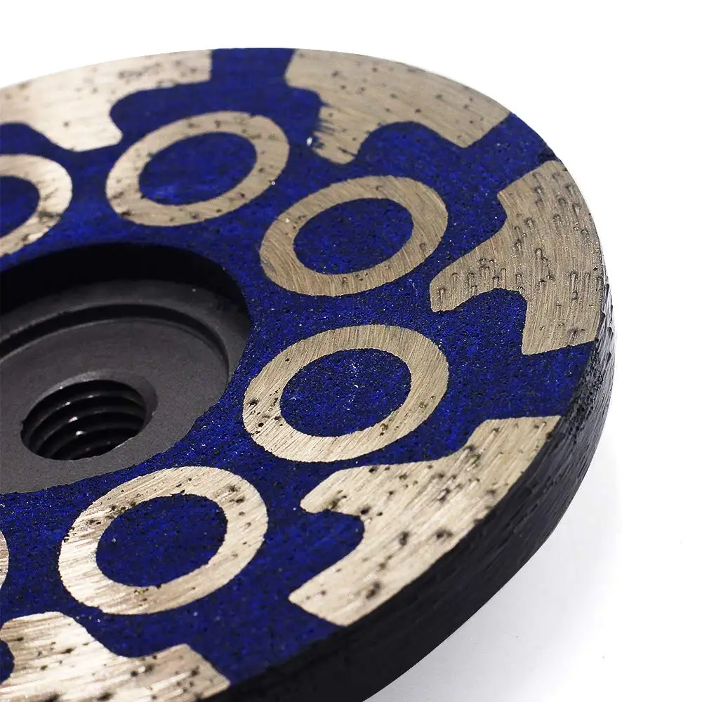 4"Diamond Cup Wheel Resin Diamond Grinding Wheel Coarse Grit with Thread 5/8“-11 or M14 for Grinding Stone Concrete and Tiles